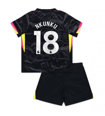 Chelsea Christopher Nkunku #18 Tercera Equipación Niños 2024-25 Manga Corta (+ Pantalones cortos)